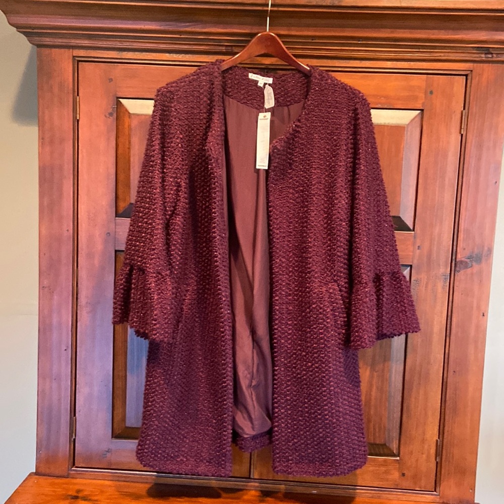 Willow And Clay Bell Sleeve Jacket.
